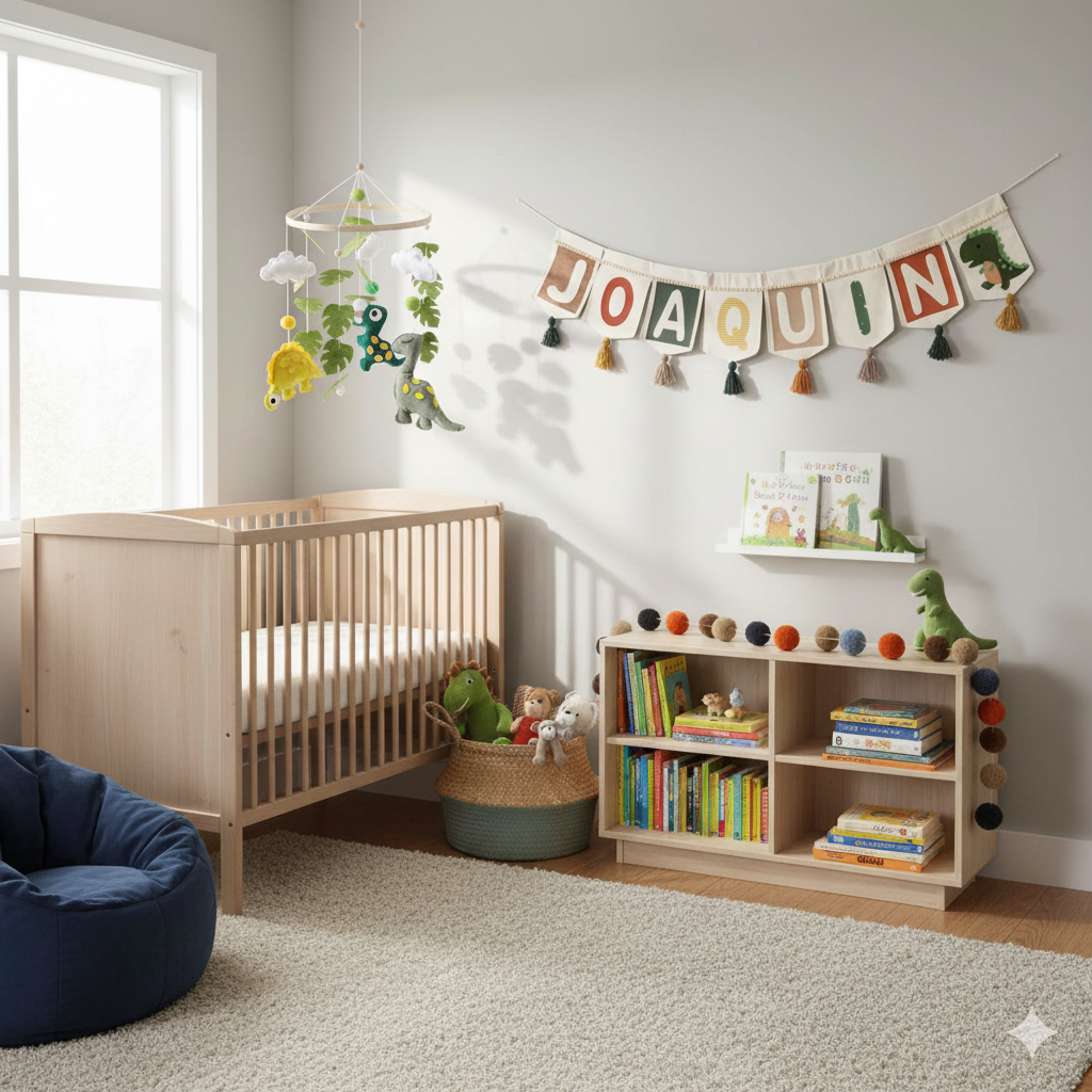 Banderín personalizado con figuras decorativas