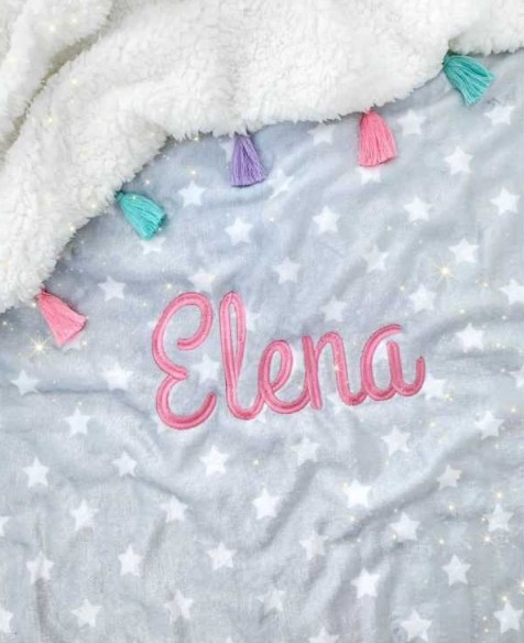 Cobija personalizada Elena
