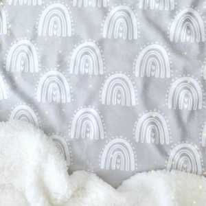 Cobija Doble Faz Arcoíris Gris