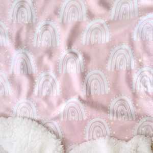 Cobija Doble Faz Arcoíris Rosada