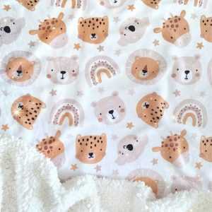 Cobija Doble faz animales del bosque