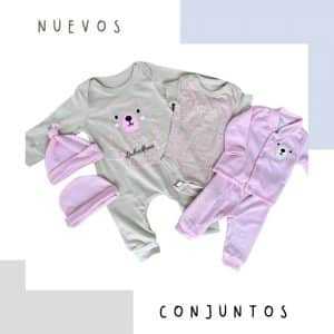 Set Primer Día Osito Rosa