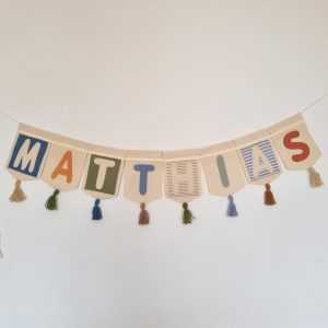 Banderin Personalizado Wood