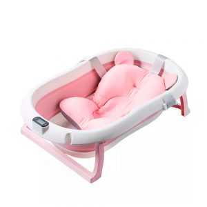 Bañera Plegable con Termómetro + Cojín