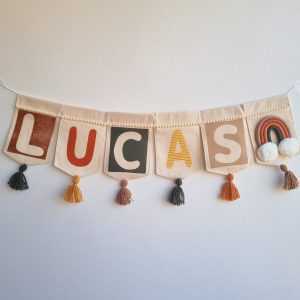 Banderin Personalizado Rainbow Oasis