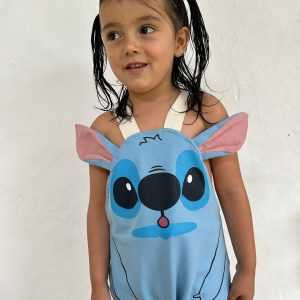 Overol Stitch Tallas 0 a 4t
