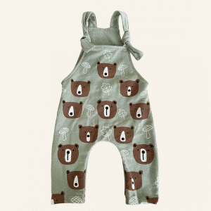 Overol Ositos Verde Tallas 0-6 a 5-6t