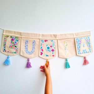 Banderin Personalizado Flowers