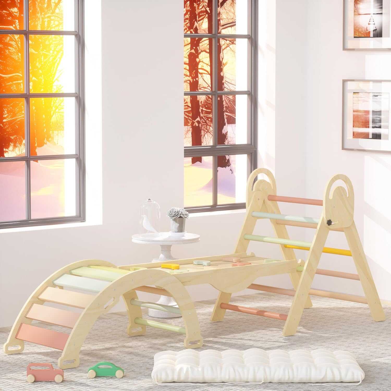 Juego Completo Triángulos de Pikler 1 a 3 años colors - Imagen 3