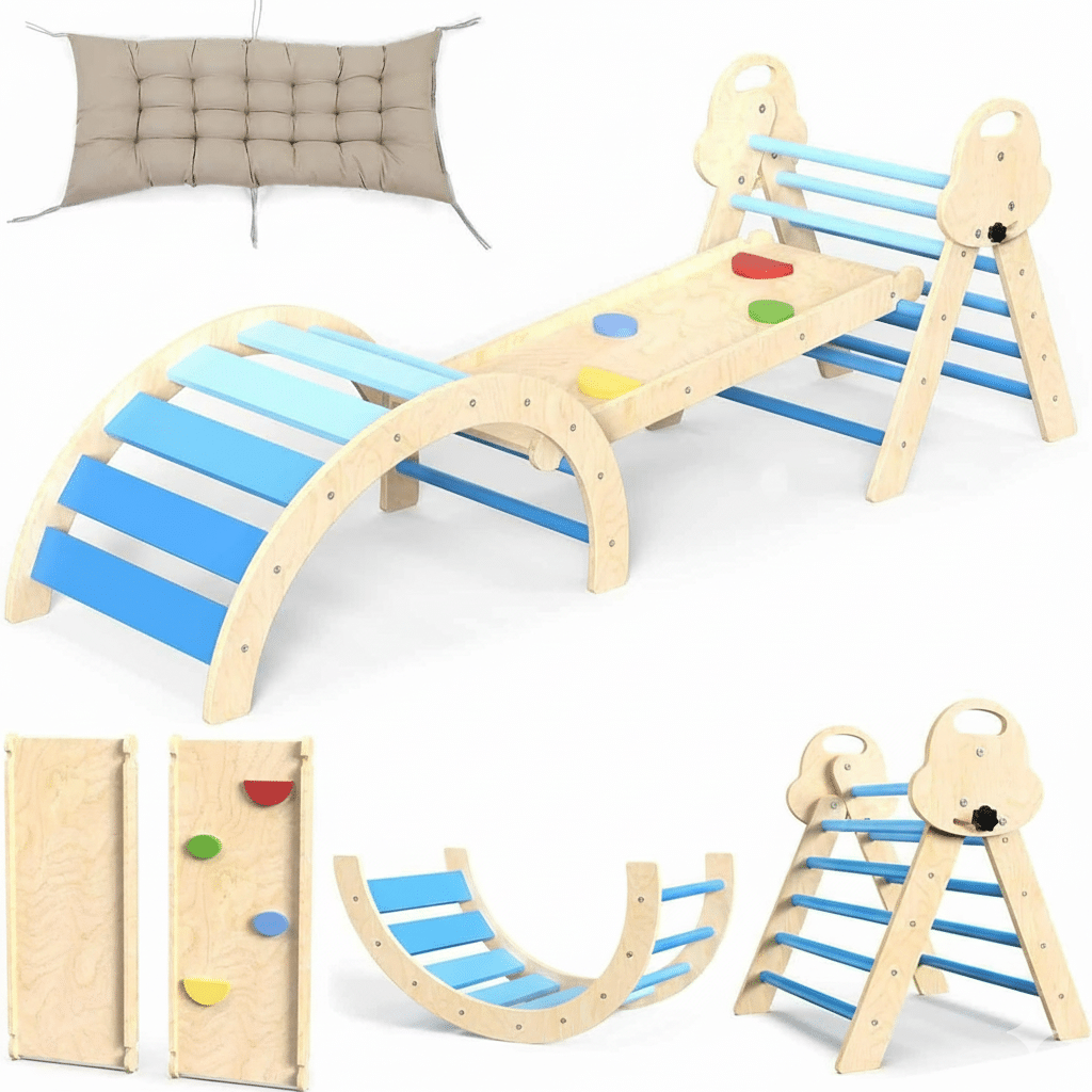 Juego Completo Triángulos de Pikler 1 a 2 años Blue