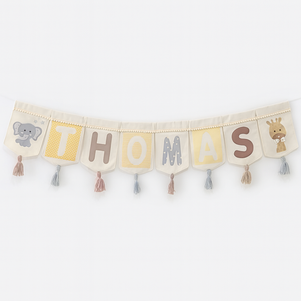Banderin Personalizado Animals Yey