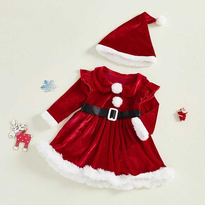 Vestido Mamá Noel 0-3m a 18-24m